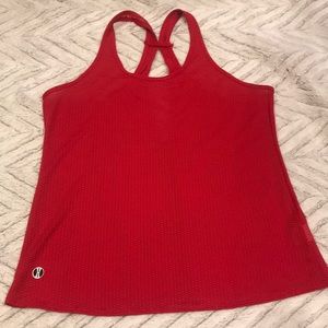 Holloway red mesh tennis tank